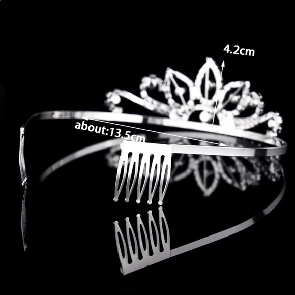 Crystal Princess Tiara Crown - Picture 2 of 2